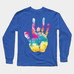 Tie Dye Jerry Hand Long Sleeve T-Shirt